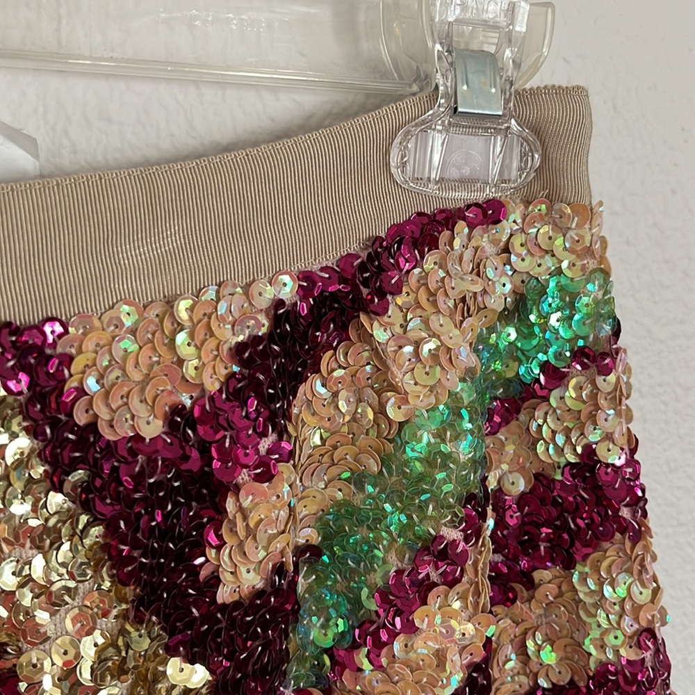 J. Crew Multicolor Sequin A-Line Party Skirt - Picture 3 of 6